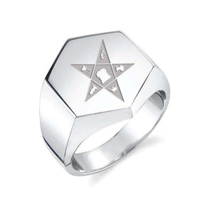 OES Ring - Sterling Silver - Bricks Masons
