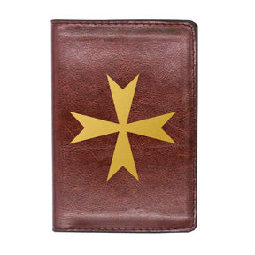 Order Of Malta Commandery Wallet - Black & Brown - Bricks Masons