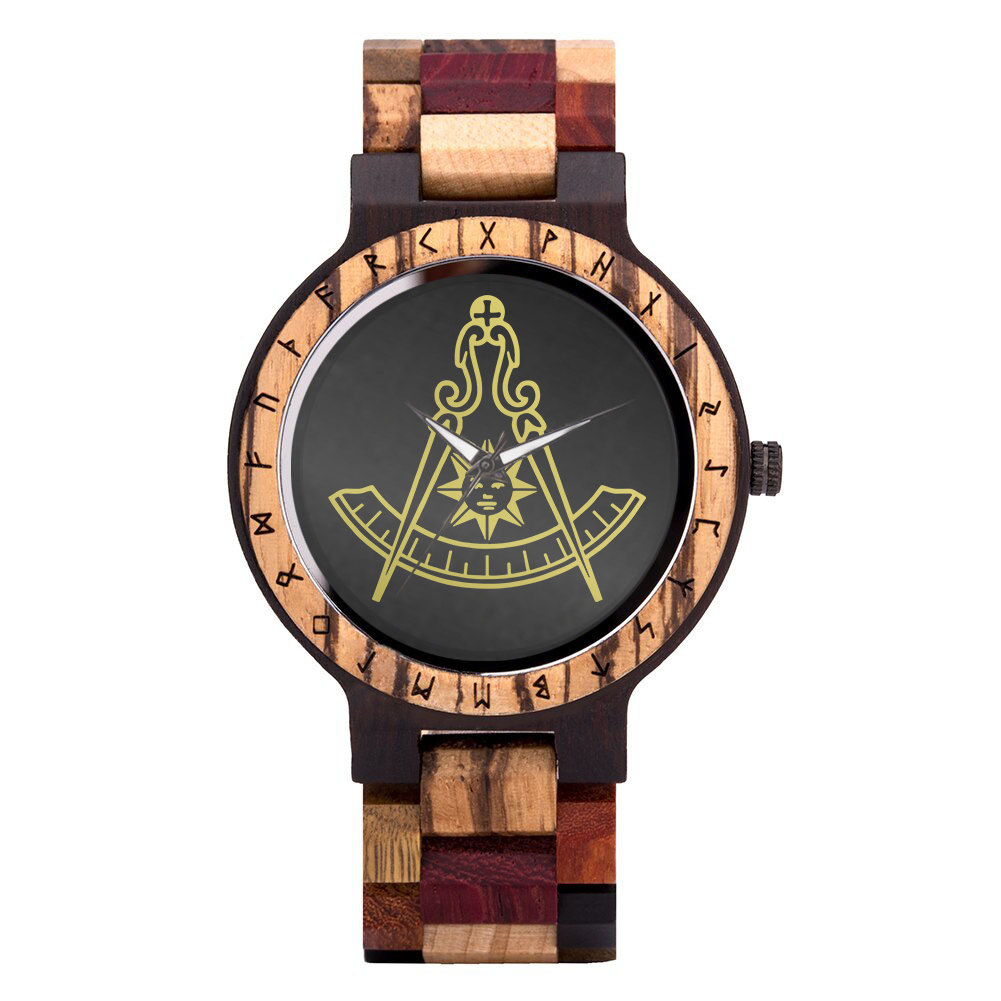 Past Master Blue Lodge California Regulation Wristwatch - Various Colors - Bricks Masons