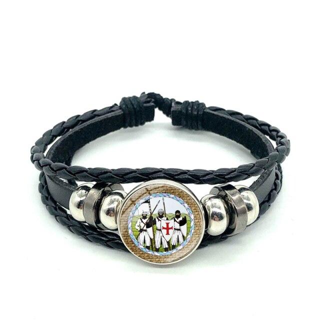 Knights Templar Commandery Bracelet - (12 designs) - Bricks Masons