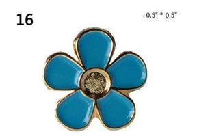 Masonic Lapel Pin - Forget Me Not Emblem - Bricks Masons