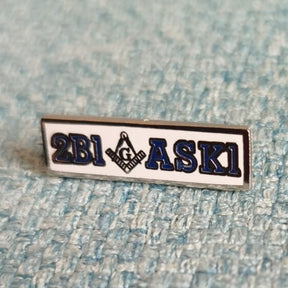 Master Mason Blue Lodge Lapel Pin - 1" 2B1 ASK1 - Bricks Masons