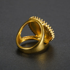 OES Ring - Zirconia Gold - Bricks Masons