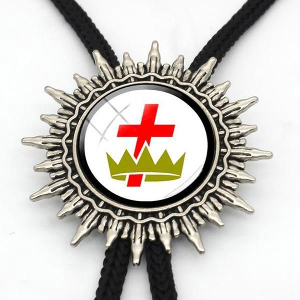 Variety of Knights Templar Cowboy Bolo Ties [Multiple Variations] - Bricks Masons