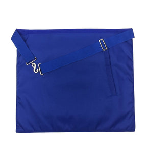 Secretary Blue Lodge Officer Apron - Royal Blue Wreath Embroidery - Bricks Masons