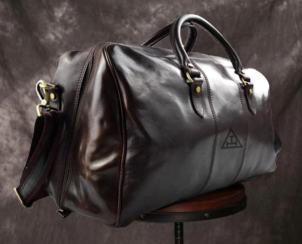 Royal Arch Chapter Travel Bag - Genuine Leather - Bricks Masons